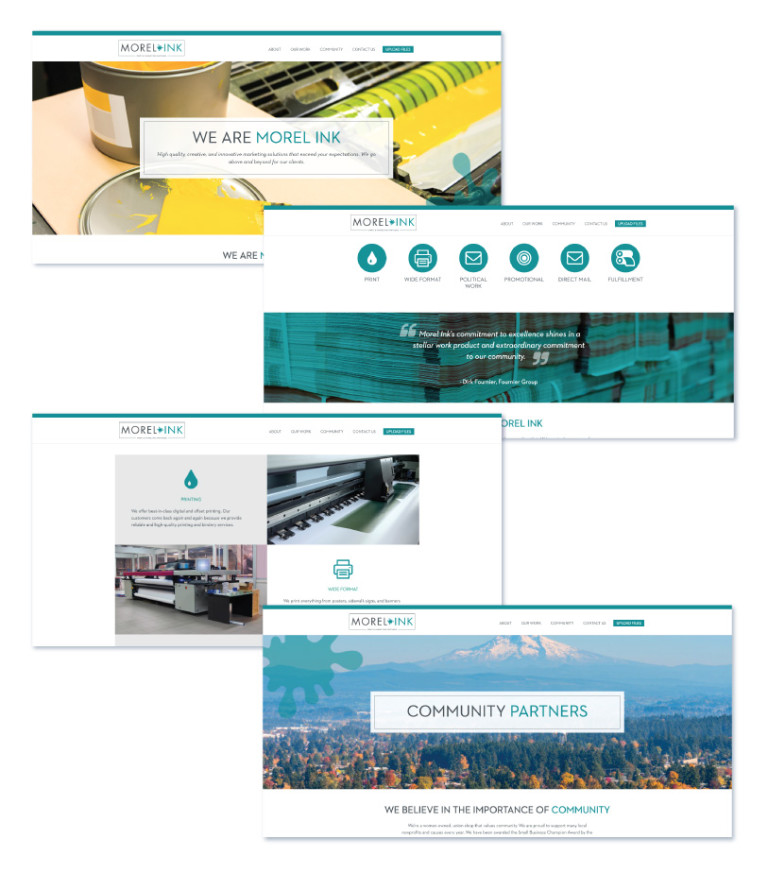 Morel Ink site MEK Design A Creative Agency